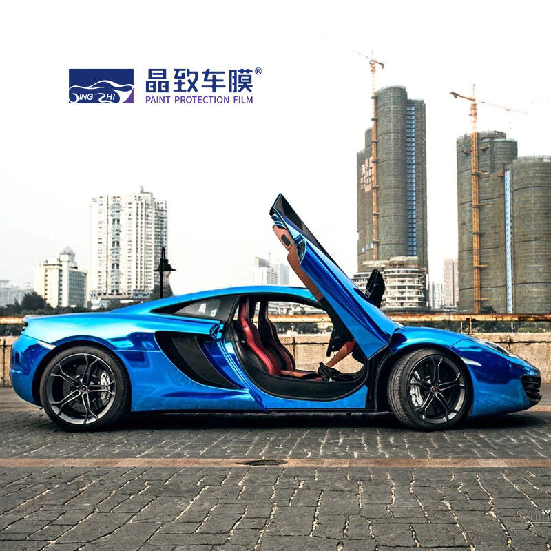 伸縮性のあるポリ塩化ビニールの光沢のあるカメレオンのビニール ラップ、耐摩耗性の車の装飾フィルム