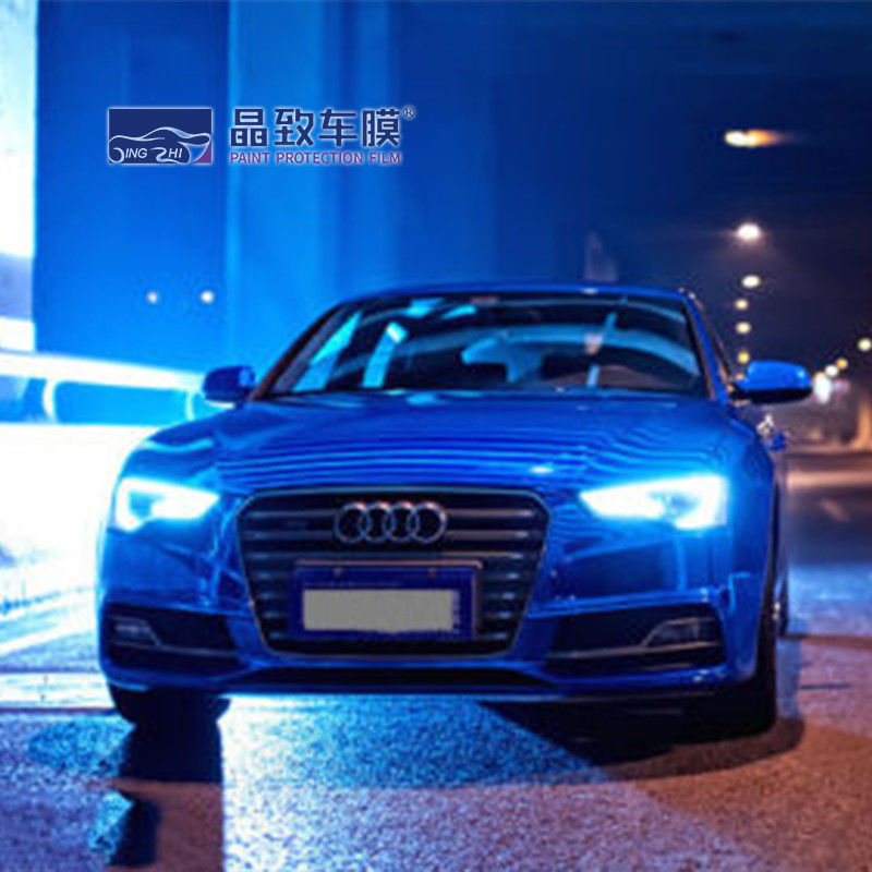 1.52x18M 5x59FT 工場価格気泡フリー完全車両ラッピングフィルムクロームミラーブルー車体ステッカー自動ビニール