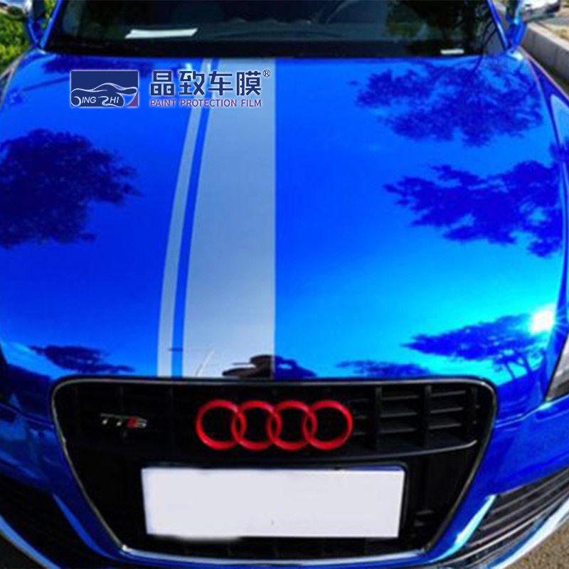 デレックの青いカーケア プロダクト ミラーのフィルム1.52*18mとして伸縮自在のChromeのビニールの覆い--直接製造所
