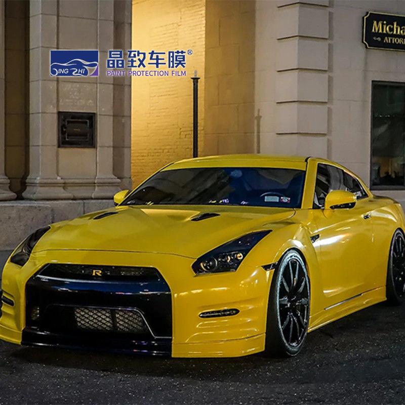 ペット極度の光沢のある自動車スカイ ブルーの灰色黄色く赤い緑の黒い車の覆いのビニールのフィルム車完全なボディ ビニールのステッカー
