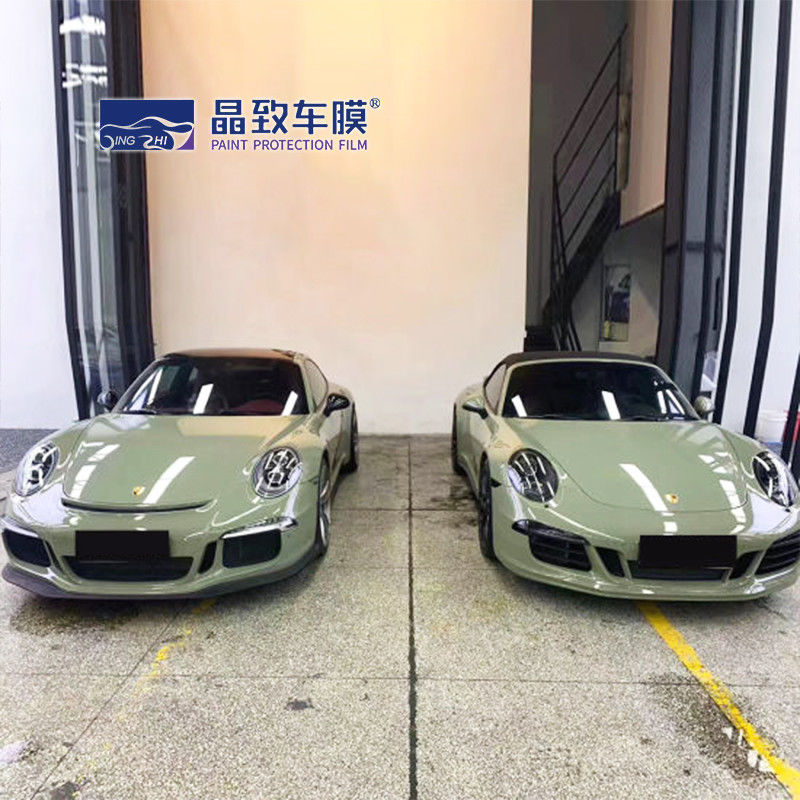 3 メートルビビッドクリスタルカーキグリーン車体フィルムカーラッピングロールエアリリースラップフィルムビニール