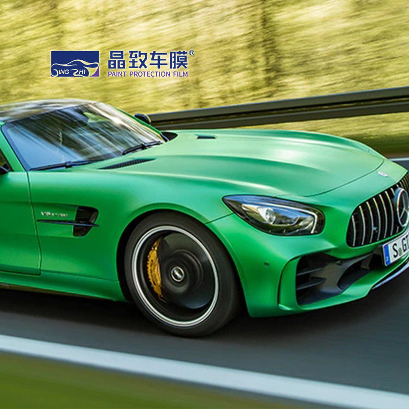 1.52X18M 車全身用超光沢のあるメタリックミッドナイトグリーンカービニールラップ