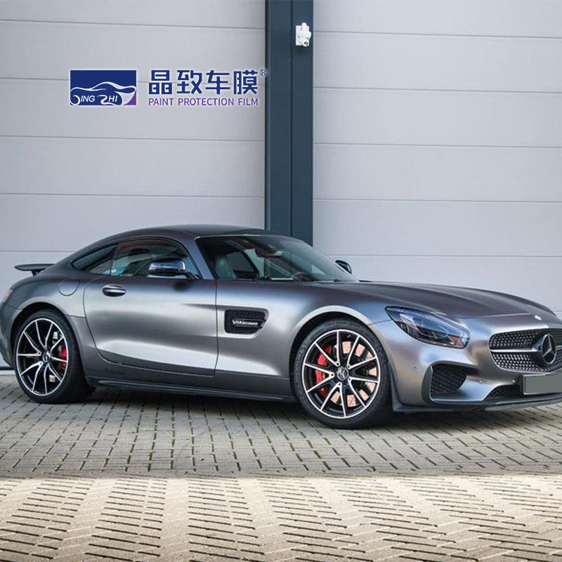 灰灰色の車によって着色されるペンキの保護フィルム包むこと取り外し可能な1.52x18M